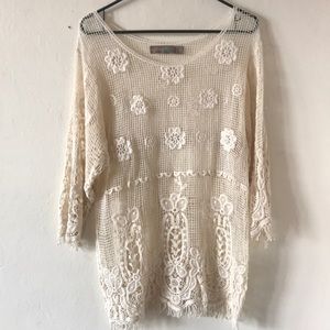 Urban mango boho crocheted tunic